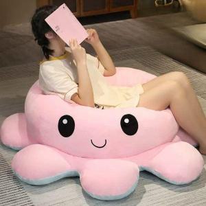 대왕문어인형 초대형 1.6m 반전 포근한 모찌 애착인형 대형 뒤집는 베개 카페