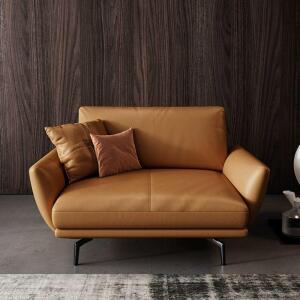 나파 소가죽 쇼파 수입 오피스 가구 라운지 1인용 사무실 엔틱 소파