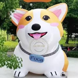대형 강아지 풍선 시바 웰시코기 에어바운스 제작 개 장식품 쇼핑몰 광고