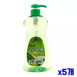 고품질 x5개 촉촉한 알로에 주방세제 1kg 주방비누 주방세정제 (WFGTPBI)