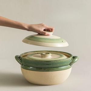 이중 뚜껑 돌솥 냄비 누룽지 화덕 뚝배기 세라믹 일본 일본산 가마솥 밥솥 세트 내열