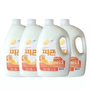 피죤 섬유유연제 옐로미모사 (용기)2500mlx4개/유연제/섬유/린스/섬유유연재/세탁/액체/빨래/섬유제/세제
