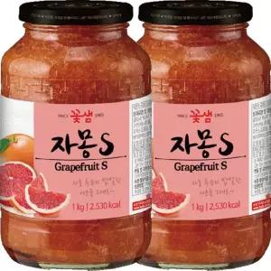 꽃샘자몽차S 2kg(1kg x 2병)