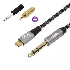SNX1498 USB C타입 to 스테레오(5.5) 6.35mm 5M 케이블 핸드폰 스마트폰 앰프 스피커 연결선