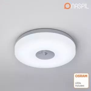 국산 LED 플렛 원형 센서등 15W 고효율 주광색 6500K 베란다 다용도실 계단 복도 도넛 조명 나스필