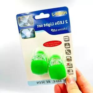 고품질 자전거 킥보드 라이트 안전등 LED 2개세트 그린 자전거후미등 (WE83AF2)