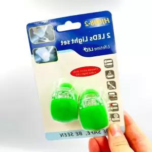 고품질 자전거 킥보드 라이트 안전등 LED 2개세트 그린 자전거후미등 (WE83AF2)