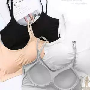 모달 심리스 브라 일체형 노와이어 브라 데일리 무봉제 수면 웨어