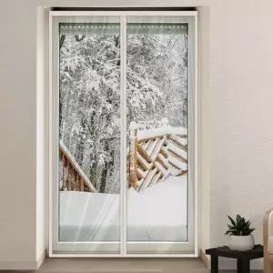 방풍 커튼 자석 틈새 막이 블랙 120X120CM 창문틈막이 창문바람막이 (WFL8UT5)