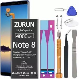 Galaxy Note 8 배터리 ZURUN 4000mAh 리튬 폴리머 EB-BN950ABE SM-N950 N950V N950A N950T N950P N950R4 N9