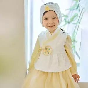 [보리보리/해피프린스]온유나래 원피스 여아 아기 한복세트