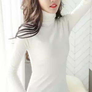 [골드스마일]여성 데일리 목폴라 하이넥 기모 롱슬리브 티셔츠 슬림기모이너