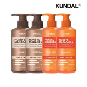 쿤달 네이처 샴푸 페어앤프리지아 500ml x2개+바디워시 페어앤프리지아 500ml x2개