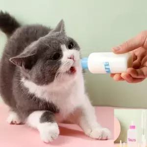 오너클랜 새끼 애완 동물 젖병 고양이 강아지 젖병 반려동물 분유 급수통 새끼 동물