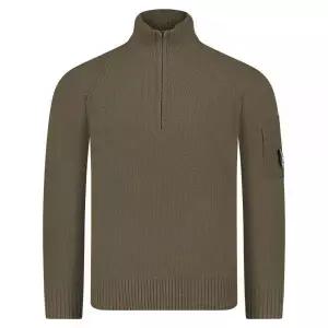 CP COMPANY  Lambswool GRS Polo Collar Knit (17CMKN144A 110149A 683) (램스울 하프집 니트)