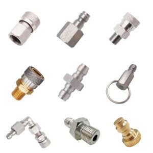 A 터 퀵 디스커넥트 AIR CO2 커플러 8 플러그 충전 QC02 니플 BSP MALE/FEMALE G1/8 NPT 어댑터 M10
