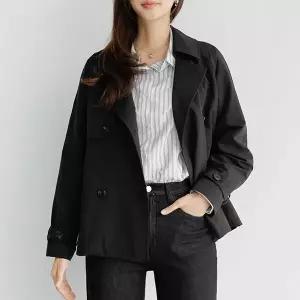 (~120size)숏더블트렌치코트 OUF1029