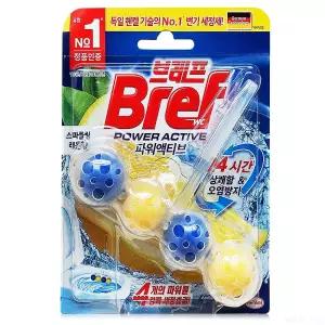 브레프 파워액티브 변기세정제 레몬향 50g 1개