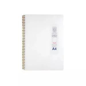 옥스포드 5000 밀크 PP 좌철스프링 A4 무지 DJ101A4 노트 297x225mm 80매