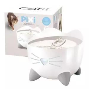 [RIZPICK]하겐 캣잇 PIXI 고양이 스테인리스 정수기 2.5L 화이트(43720) 캣정수기