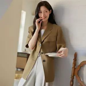 [온앤온](강남점)[정채연 착용] 벨트 쓰리버튼 반팔 자켓 NEW6MJ401_92