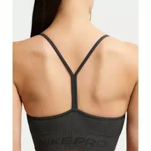 [나이키] NIKE 프로 심리스 라이트 서포트 패드 스포츠 브라 W - 다크 스모크 그레이 IB9844-070 4