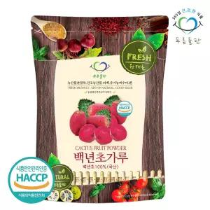 푸른들판 국내산 백년초 가루 100% 500g 손바닥 선인장 열매 분말 파우더