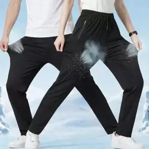 남성 밴딩 슬랙스 여름 활동 일자 남성 냉감 바지 도매풀 팬츠 기능성 여성