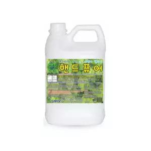 핸드퓨어 그린 3.75리터 젤비누/핸드워시/대용량/액상/손세정/물비누/업소용/액상형