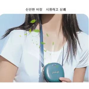 나들이 편리한 휴대용 미니 선풍기 F37 탁상용 목걸이 밸트형 선풍기 넥밴드 KC