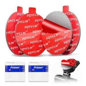 SQYCLM 24Pcs 헤비 듀티 원형 양면 테이프 2인치 내열 접착 패드 자동차용 방수 강력 장착 대시보드 GPS 및