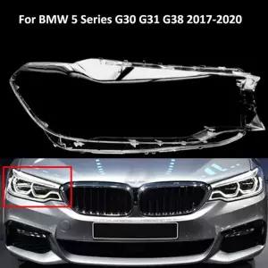 자동차 앞 헤드 라이트 렌즈 커버 BMW 5 시리즈 G30 G38 520i 523i 525i 528i 530i 2018-2020 용 자동 케이
