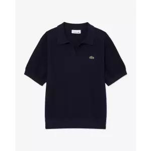 매장정품 라코스테 브랜드관 26SS 여성 오픈카라 피케 스웨터 폴로 셔츠 PF300E-56G 166 (네이비) 174579