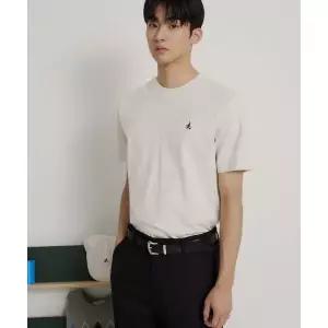 빈폴 BEANPOLE MEN [Essential] 라운드 반소매 티셔츠 - 베이지 BC6242E72A 327815