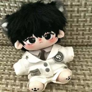 옷만 20cm 면 Diy 의류 고양이 귀 유니폼 후드 멋진 재킷 속성 없음 인형 액세서리 유행 기념품