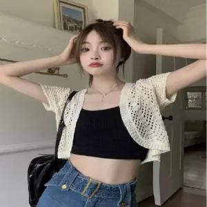 망사 가디건 여성망사가디건여름용 볼레로