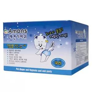 아몬스 애견 기저귀 초미니형 10매/암컷/귀저기/강아지/귀저귀/생리/팬티/일자형/반려견/애견용/매너밸트