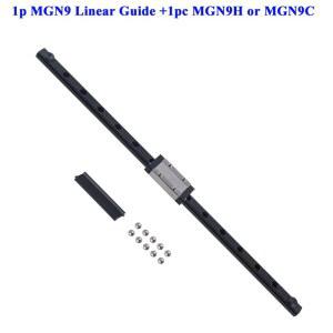 9mm MGN9 리니어 가이드 레일 풀 블랙 녹 방지 L 50 1000mm MGN9H 또는 MGN9C 블록 ( Ender 3 CoryXY 3D 프린터 CNC용)