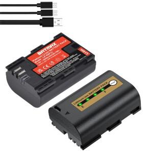 내장 USB LP-E6 배터리 캐논 5D Mark II 7D 60D EOS 80D R 카메라용 2800mAh LP E6