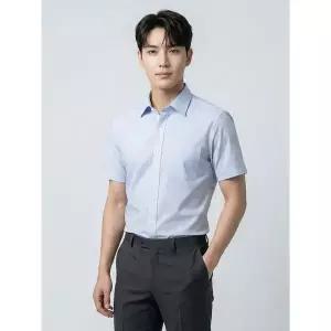 [파크랜드]네이비 가로무늬 스트라이프 반팔 드레스 셔츠 A6DS2210627A_P424275226