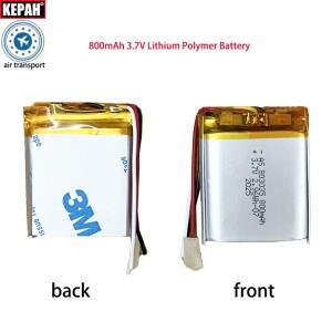 3.7V 803035 800mah 폴리머 리튬 배터리 MP3 GPS 라디오 보조베터리 미니 소형 스피커 자전거 미등 LED 조