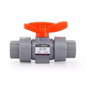 하이드로실 카플란 1/2 CPVC 트루 유니온 볼 밸브 소켓 풀 포트 ASTM F1970 EPDM O-링 및 리버서블 PTFE