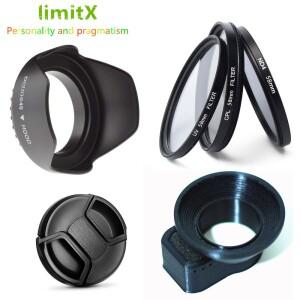 필터 CPL ND4 UV 렌즈 후드 캡 어댑터 홀더 액세서리 키트 SONY호환 X3000 AS300 FDR-X3000 HDR-AS300 액션