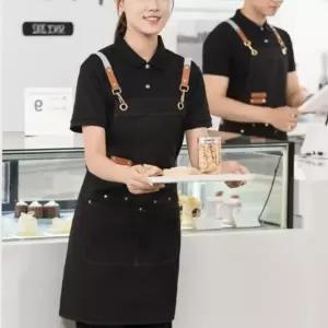 방수 캔버스 작업용 앞치마 바리스타 카페 공방 주방 조리복