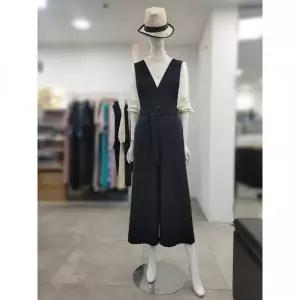SI 세이브존04 브이넥 슬리브리스 와이드 점프수트 SJO2125030BK 19238383