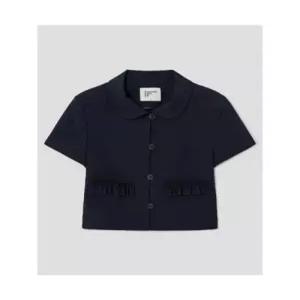 에잇세컨즈 프릴 크랍 재킷 네이비 여성 숏재킷 356411SM2R 6398060