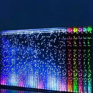 어항 기포기 수족관 에어커튼 기포 발생기 산소 LED 막대 조명
