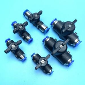 BUC 유니온 스트레이트 볼 밸브 하이 퀄리티 공압 원터치 BVU 4mm 10mm 12mm