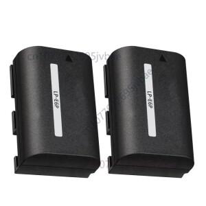 2PCS LP-E6P 2130mAh 7.2V 배터리 캐논 EOS R6 R5 마크 II 5D IV R 6D 70D 90D 80D 카메라