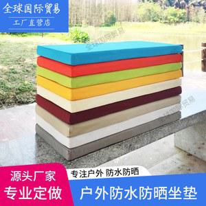 벤치 방석 120x40 5cm 카키 화이트 30 x 스펀지 80 쿠션 긴의자